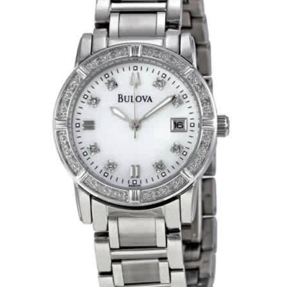 Bulova classic “diamond accent” watch